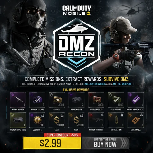 dmz offer call of duty mobile آفر 3 دلاری dmz کالاف